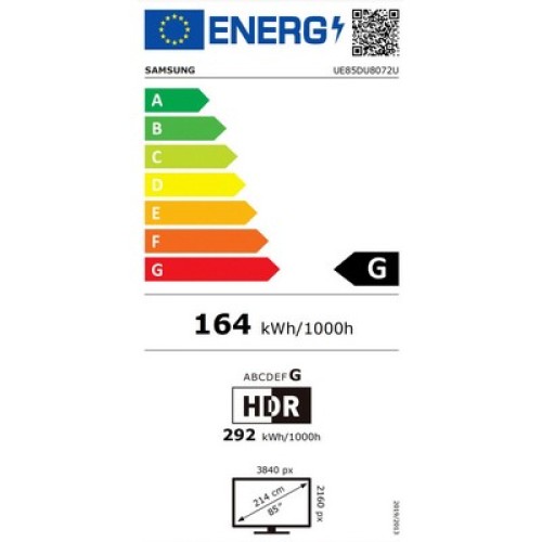 TV UHD  UE85DU8072UXXH SMART